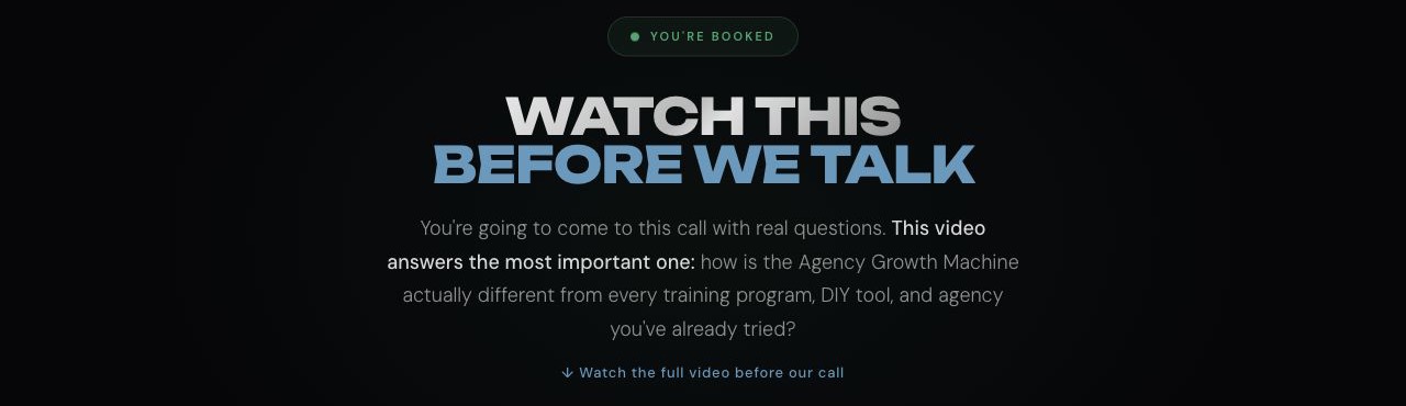 Topo da página da The Digital Headhunter: Watch this before we talk